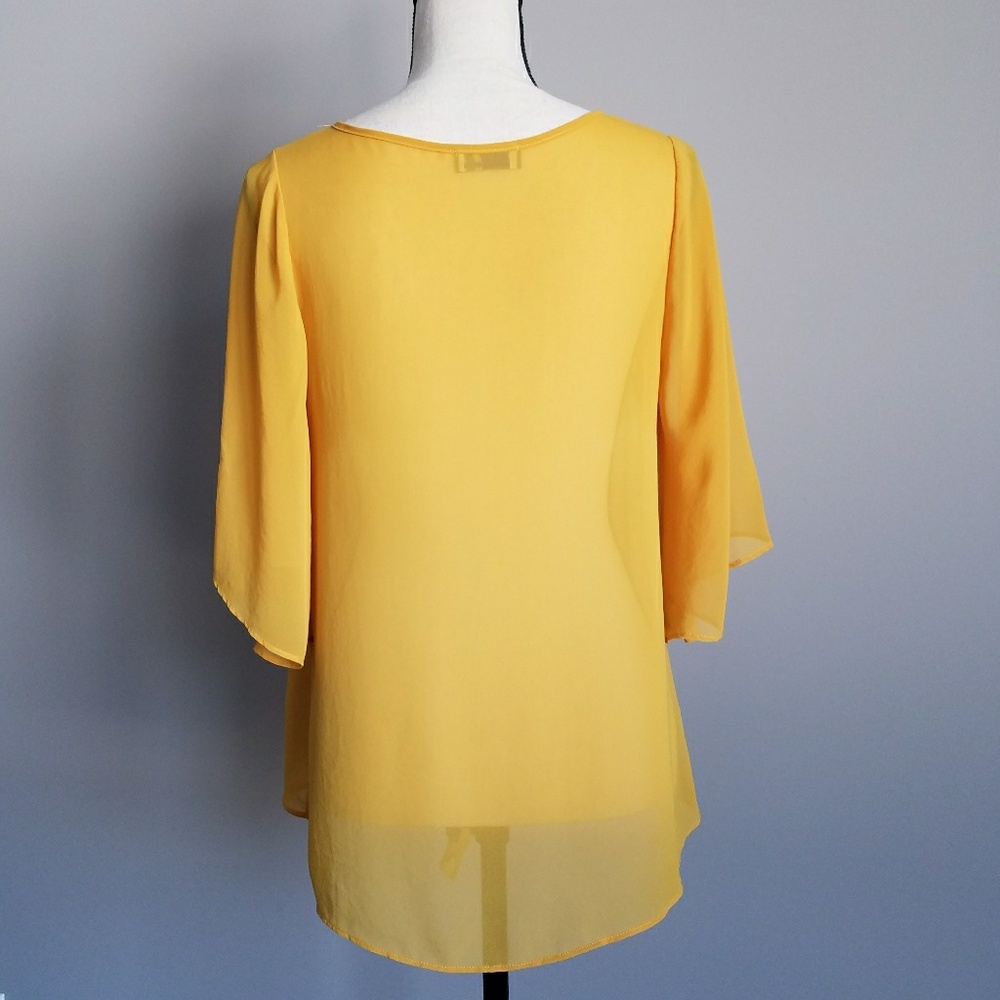 Yellow  Gold Blouse - Picture 3 of 7